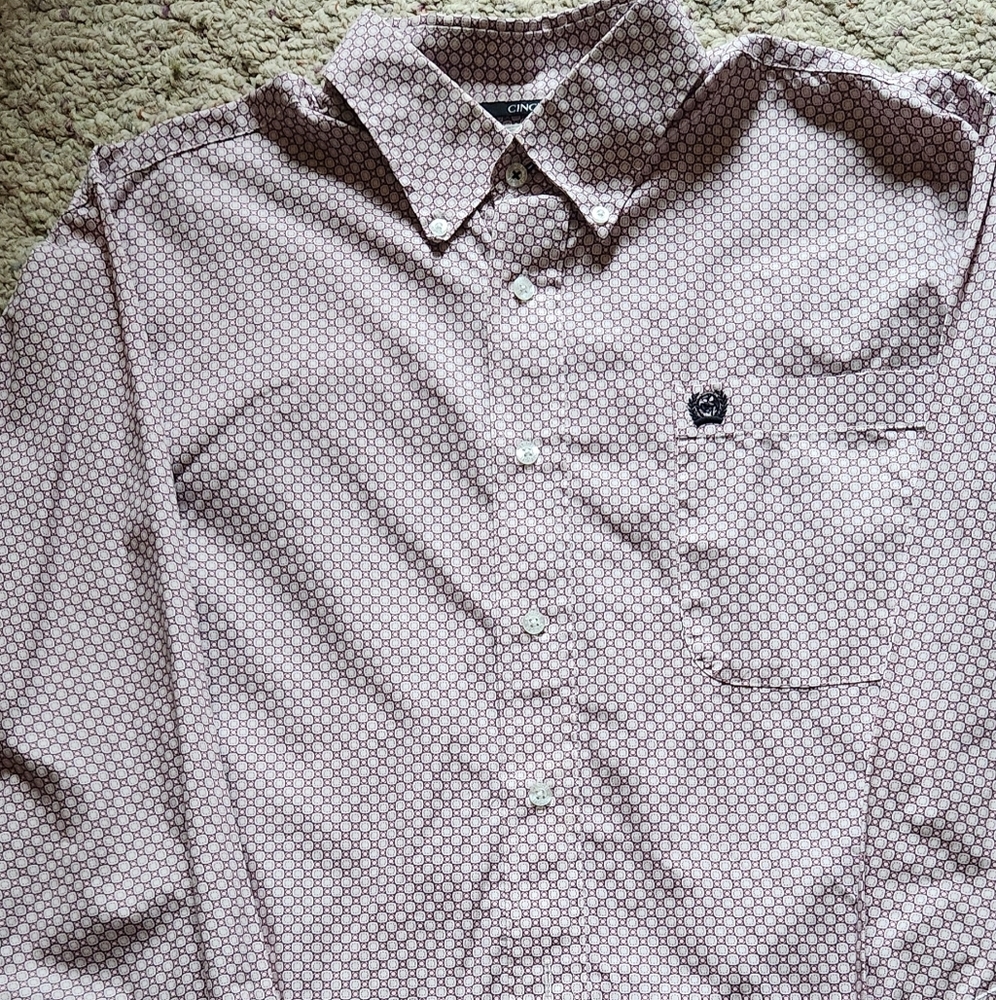 Cinch Men's Geometric Pattern Shirt
